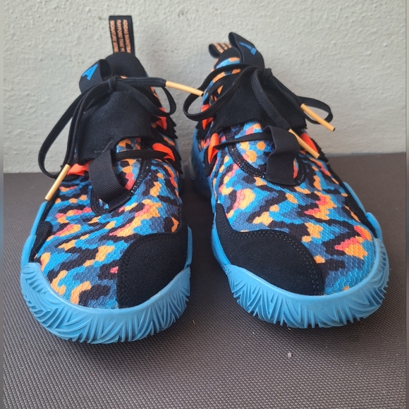 Adidas Men's Trae Young Shoes Core Black Sky Rush Size 8.5 - Picture 5 of 11